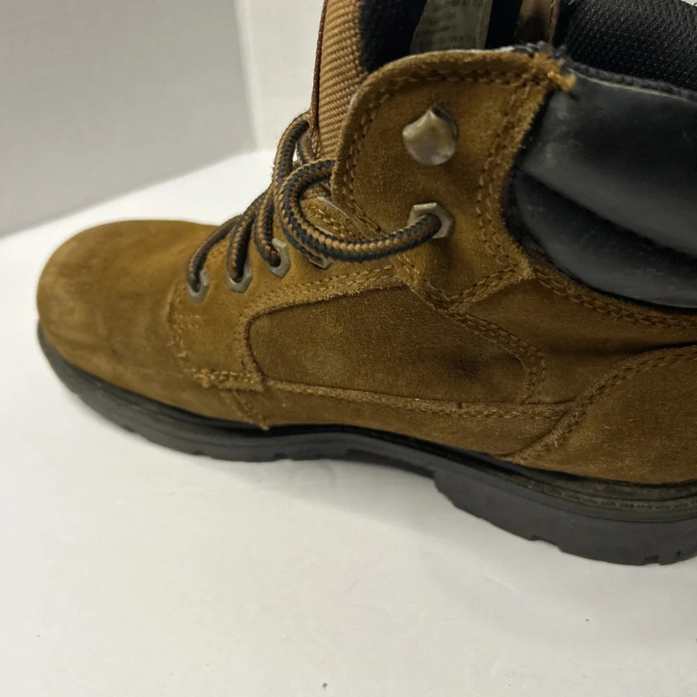 Brahma Men's Size 7 1/2 W Suede Leather Waterproof Work Boots